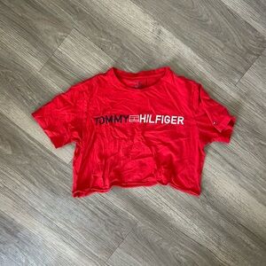 Tommy Hilfiger Red Crop Top